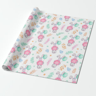 Papier Cadeau Bunnies d'aquarelle
