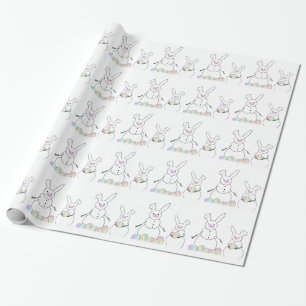 Papier Cadeau Bunnies Neige