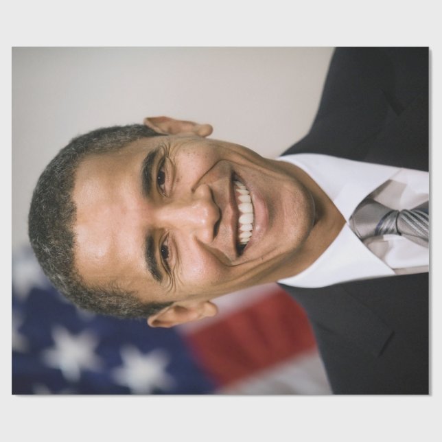 Papier Cadeau Bureau du président élu Barack Obama (Plat)