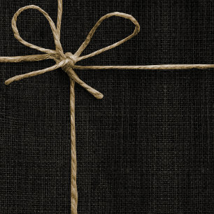 Papier Cadeau Burlap réaliste simple Noir Russe Gris Charbon