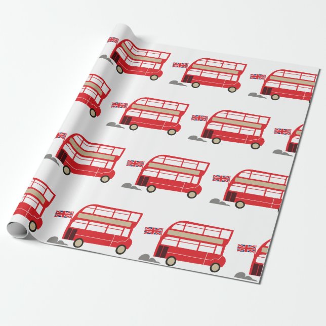 Papier Cadeau Bus de Londres (Déroulé)