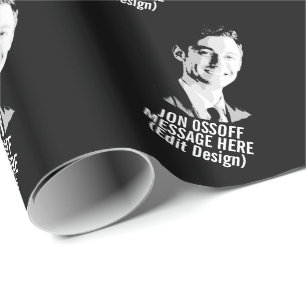 Papier Cadeau Buste personnalisé de Jon Ossoff