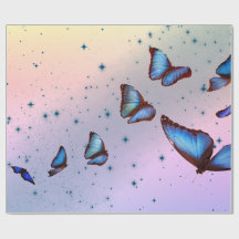 BUTTERFLITS EN Papier D'EMBALLAGE DOUCE