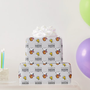 Papier Cadeau cacahuètes   Snoopy Space Anniversaire