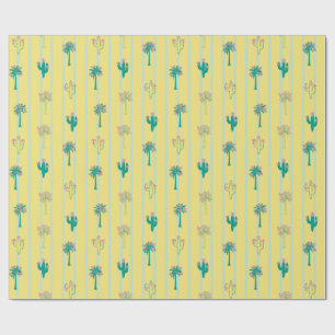 Papier cadeau Cactus & Palm Trees Retro