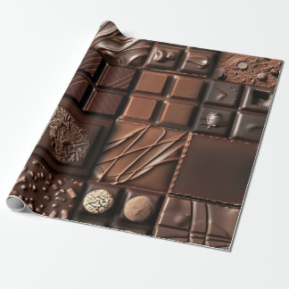 Papier Cadeau Cadeau "Bliss de cacao au chocolat foncé"