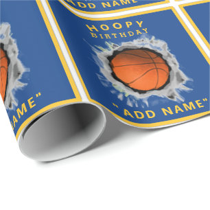 Papier Cadeau Cadeau créatif de basket-ball anniversaire