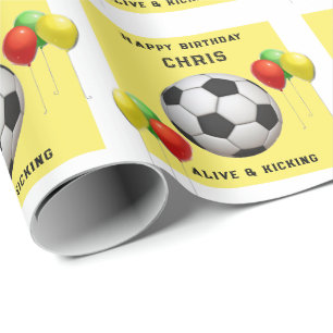Papier Cadeau Cadeau d'anniversaire de football