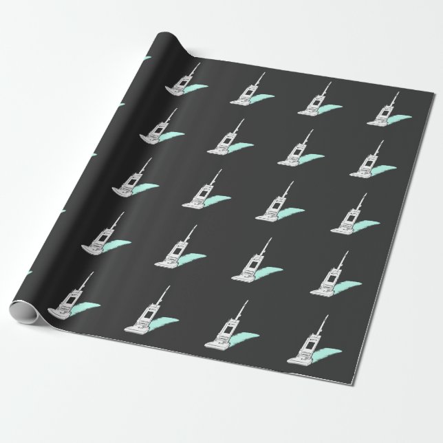 Papier Cadeau Cadeau d'aspirateur pour le ménage Appli de femmes (Déroulé)