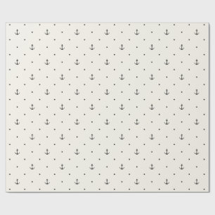 Papier Cadeau Cadeau de Ancre marine