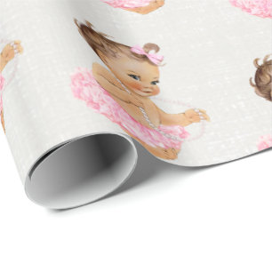Papier Cadeau Cadeau de baby shower personnalisé par coutume