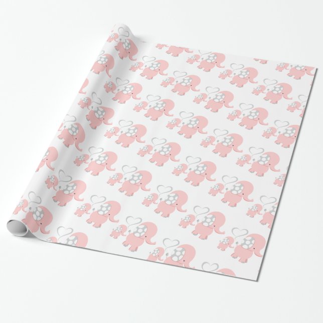 Papier Cadeau Cadeau de baby shower personnalisé par coutume (Déroulé)