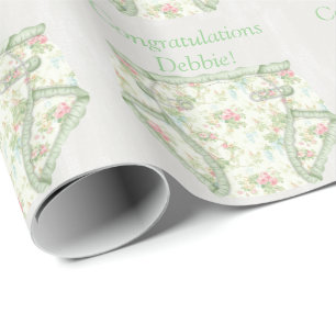 Papier Cadeau Cadeau de baby shower personnalisé par coutume