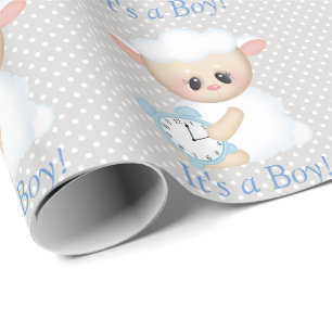 Papier Cadeau Cadeau de baby shower personnalisé par coutume