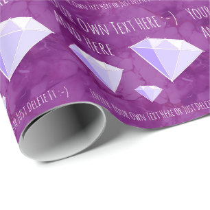 Papier Cadeau Cadeau de bijoux en gemmes de diamant