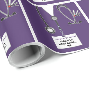 Papier Cadeau Cadeau de diplôme d'infirmière