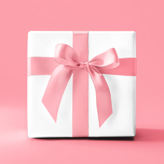 Papier Cadeau Cadeau de Fête de Mariage de Couleur Blanche Uni