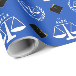 Papier Cadeau Cadeau de fin d'études de droit personnalisé