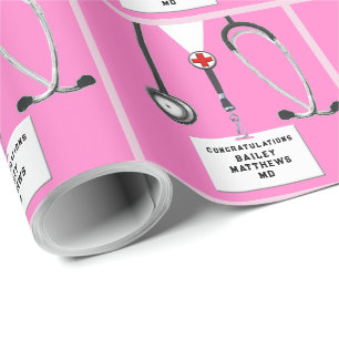 Papier Cadeau Cadeau de fin d'études de médecine de docteur