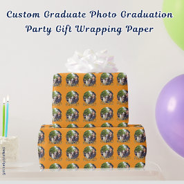 Papier Cadeau Cadeau de la fête de graduation photo personnalisé