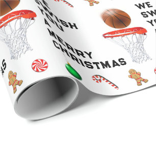 Papier Cadeau Cadeau de Noël de basket-ball