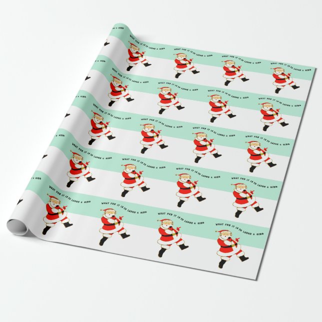 Papier Cadeau Cadeau de Noël de l'amoureux de la musique (Déroulé)