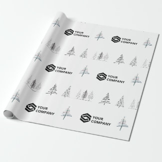 Papier Cadeau Cadeau de Noël de l'entreprise personnalisée