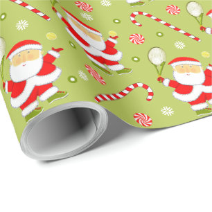 Papier Cadeau Cadeau de Noël de tennis