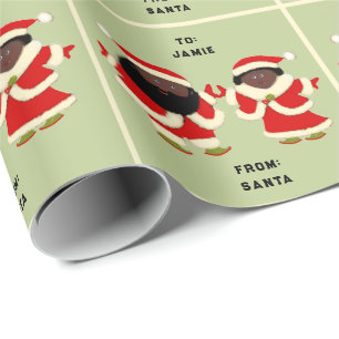 Papier Cadeau Cadeau de Noël en couple