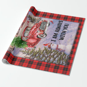 Papier Cadeau Cadeau de Noël Je Suis Toujours Avec Vous