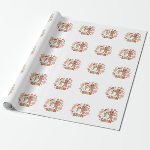 Papier Cadeau Cadeau de Noël Laisser neiger