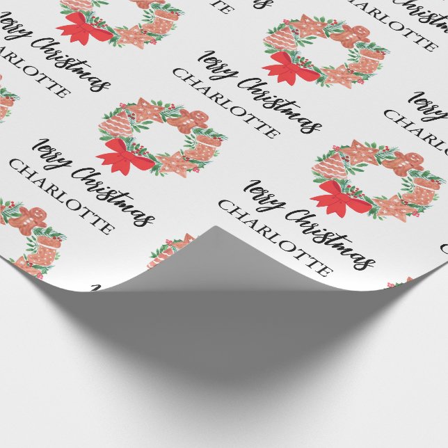 Papier Cadeau Cadeau de Noël personnalisé (Coin)