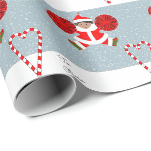 Papier Cadeau Cadeau de Noël pom-pom girl