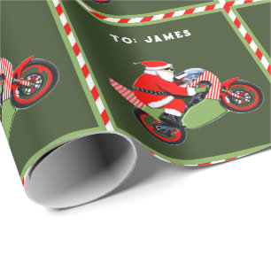 Papier Cadeau Cadeau de Noël pour moto