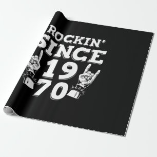 Papier Cadeau Cadeau de Noël Rockin depuis 1970