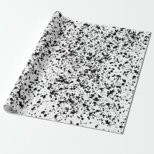 Papier Cadeau Cadeau de tache d'encre noire