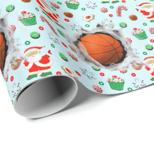 Papier Cadeau Cadeau de vacances de basketball