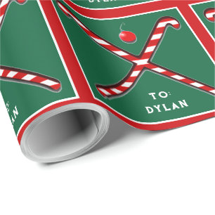 Papier Cadeau Cadeau de vacances de hockey sur gazon personnalis