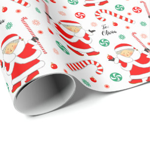Papier Cadeau Cadeau de vacances de hockey sur gazon personnalis