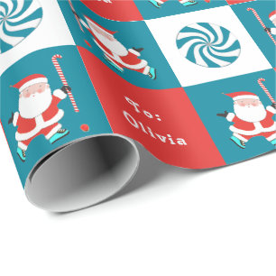 Papier Cadeau Cadeau de vacances de hockey sur gazon personnalis