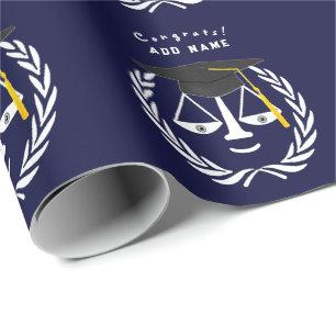 Papier Cadeau Cadeau d'études de droit créatif