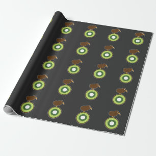 Papier Cadeau Cadeau drôle de kiwis d'oiseau de kiwi