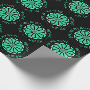 PAPIER CADEAU CADEAU FLEUR MODERNE DE MAMAN PAPA SOEUR FILS PATR