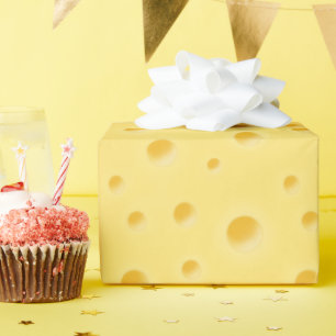 Papier Cadeau Cadeau Fromage Rigolo Réaliste Fromage Cheddar