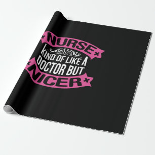 Papier Cadeau Cadeau infirmière Infirmière Comme Un Docteur