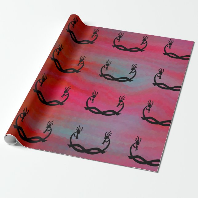 Papier Cadeau Cadeau Kokopelli Sud-Ouest (Déroulé)