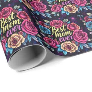Papier Cadeau Cadeau Luxe Floral Collection populaire