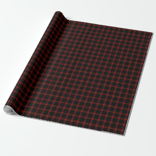 Papier Cadeau Cadeau Monochromatique Rouge et Noir À damiers mue