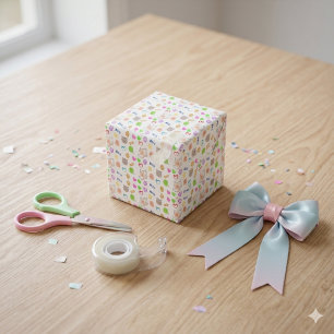 Papier Cadeau Cadeau motif chatons dessin animé mignon
