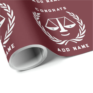 Papier Cadeau Cadeau personnalisé de la faculté de droit